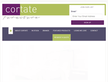 Tablet Screenshot of cortatefurniture.com